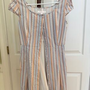 Striped Midi Cotton Dress